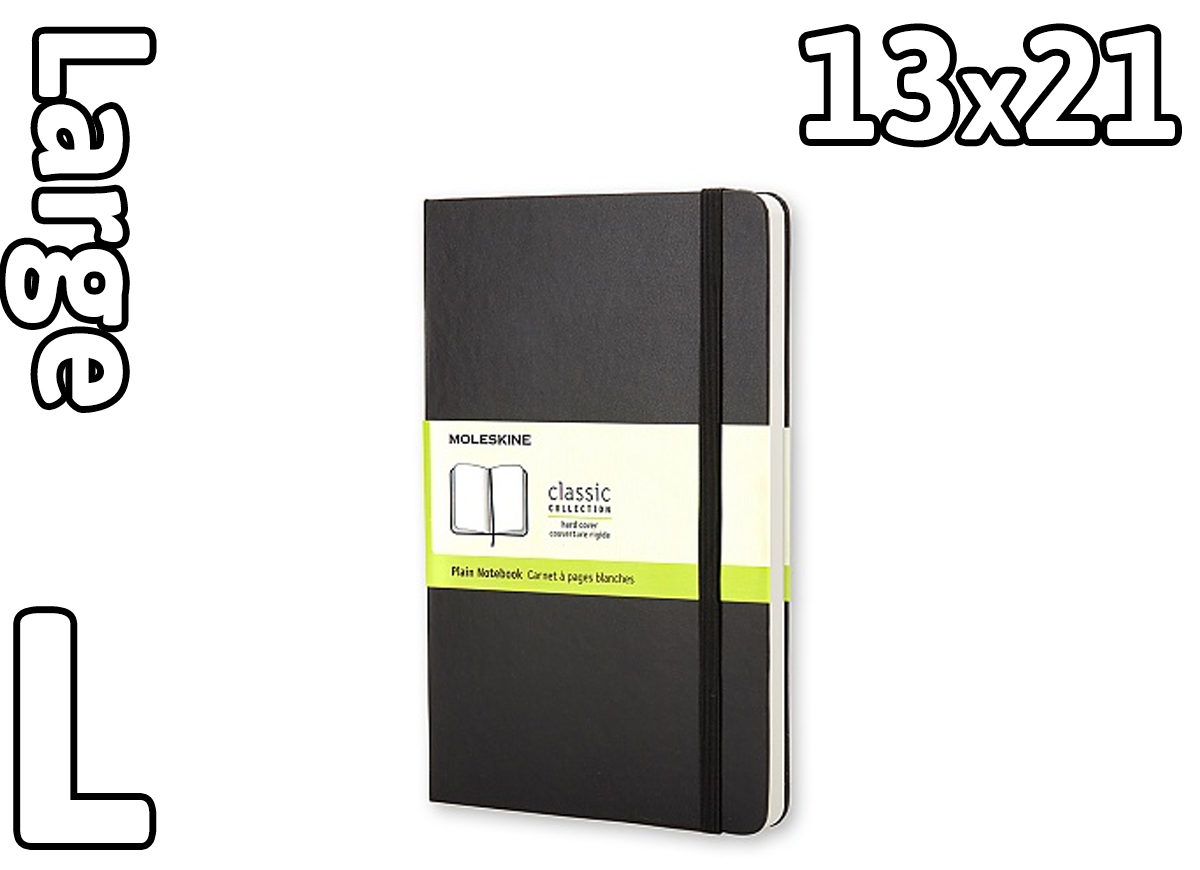 Notatniki klasyczne duże L [13x21 cm] (Moleskine Classic Notebooks Large)