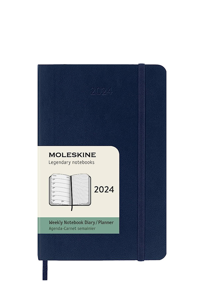 Kalendarz Moleskine 2024 12M rozmiar P (kieszonkowy 9x14 cm) Tygodniowy