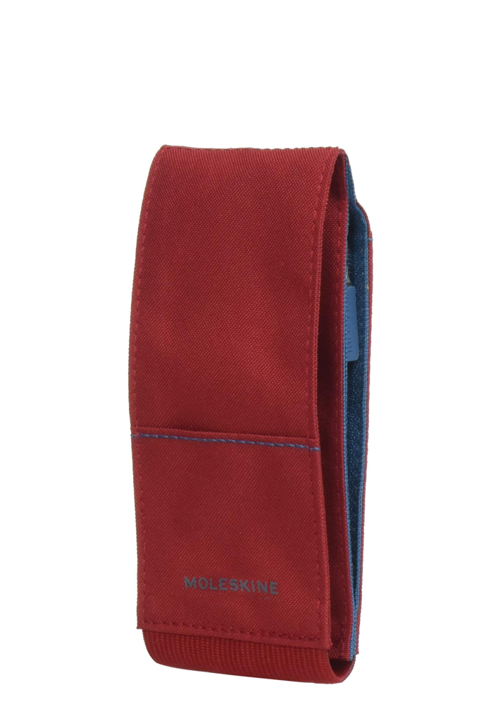Opaska na Notatnik Moleskine P kieszonkowy w rozmiarze 9x14 cm Czerwona Szkarłatna (Moleskine Tool Belt Pocket Scarlet Red) - 8052204401529