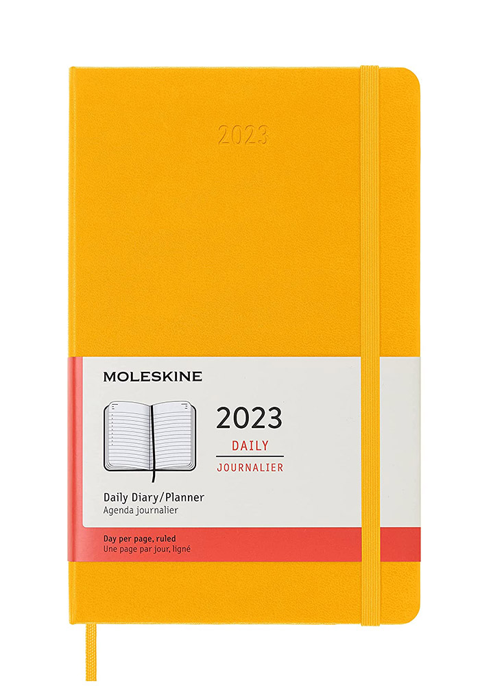 Kalendarz Moleskine 2023 12M rozmiar L (duży 13x21 cm) Dzienny